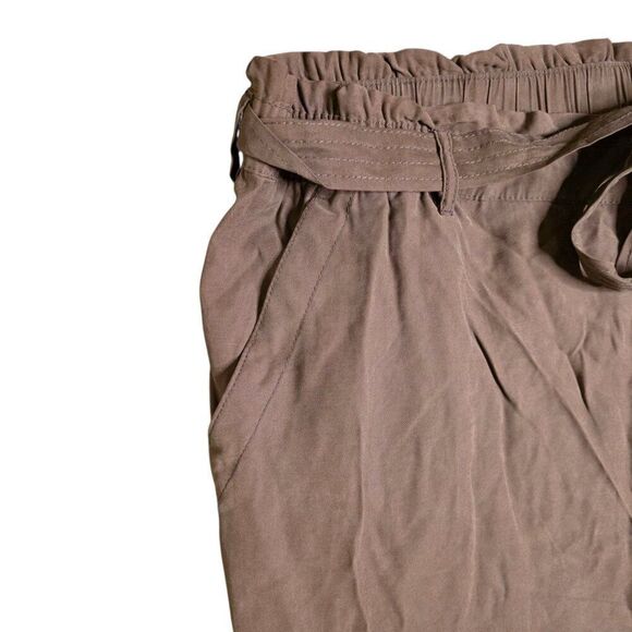 Old Navy High Rise Paper Bag Tie Waist Casual Pants Womens Size 4X Brown - Picture 3 of 8